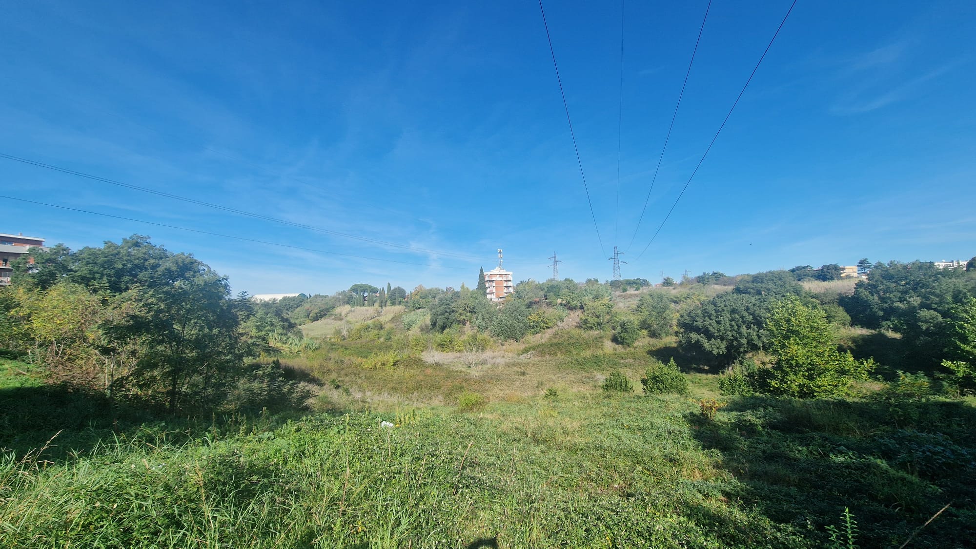 Punto in cui sorgerà la nuova strada di collegamento al Parco Lineare
