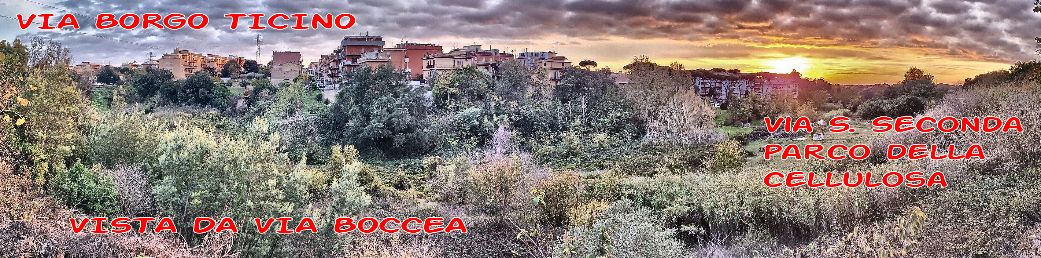 Panoramica vallata vista da via Boccea